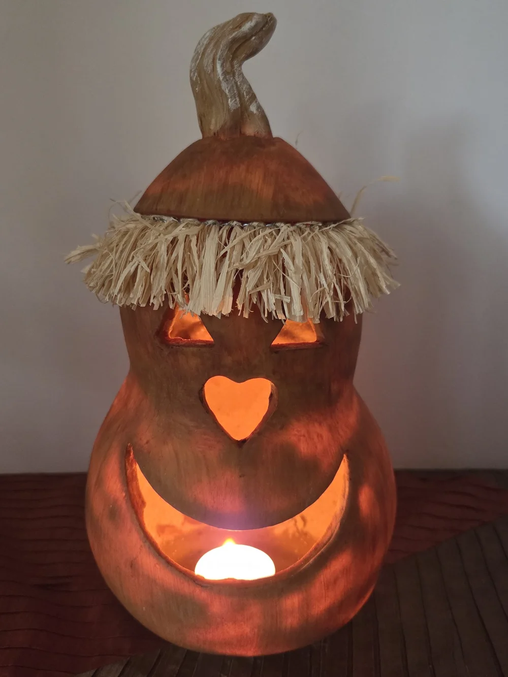 Sawyer Medium Size Lit Scarecrow Head Halloween Decor